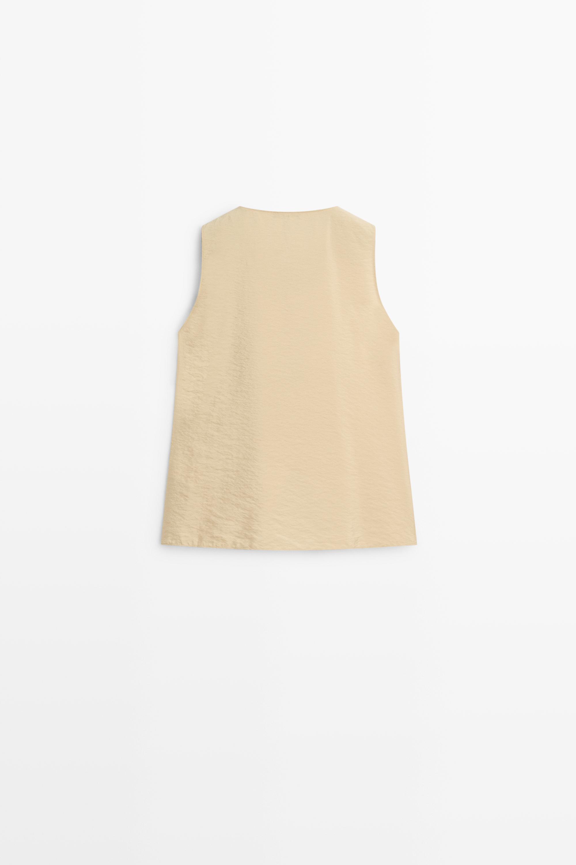 Top fluide détail drapé